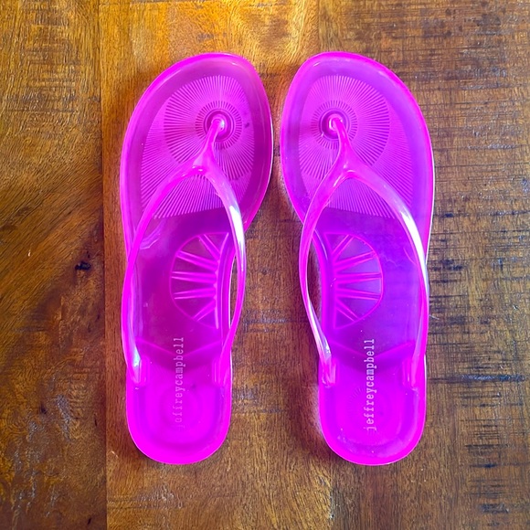 Jeffrey Campbell Beach Jelly Flip Flops - Picture 1 of 4